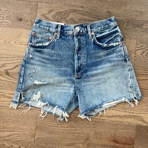 NWT brand new Agolde Dee high rise denim shorts